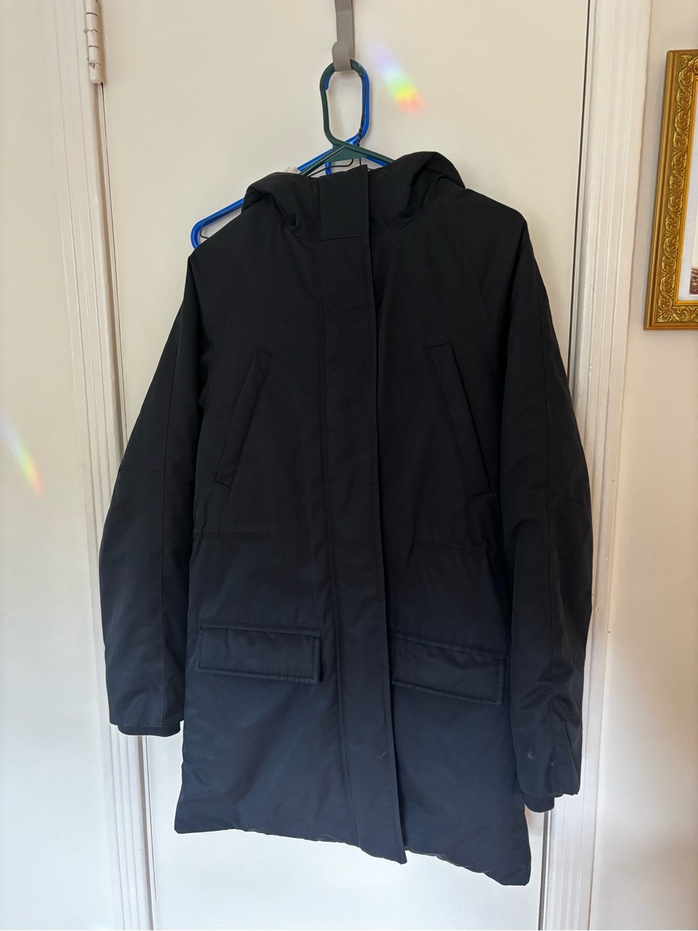 Women’s Abercrombie & Fitch Black Hooded Winter Coat